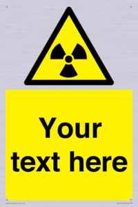 Custom Radioactive Material Sign